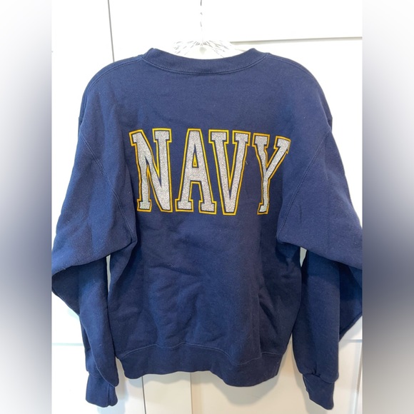 Dark Blue Navy Sweatshirt. Size S - Picture 2 of 2